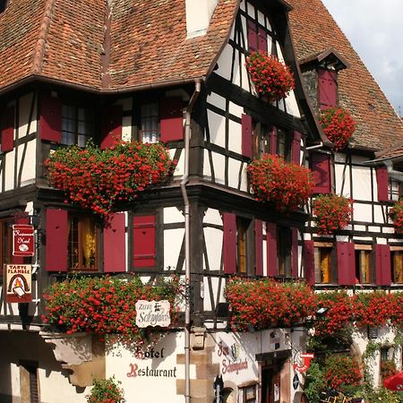 Hotel Restaurant Zum Schnogaloch Obernai Exterior foto
