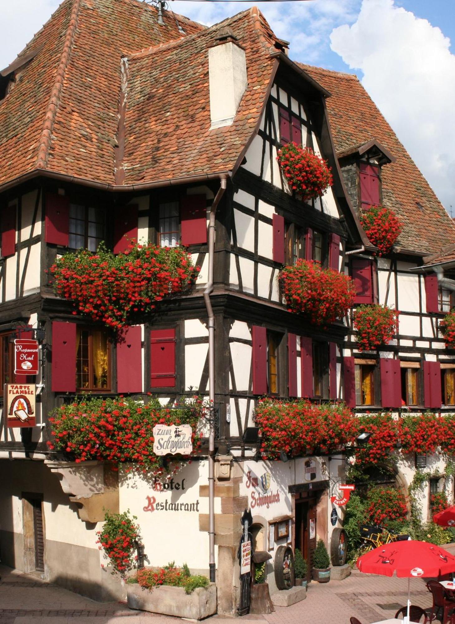 Hotel Restaurant Zum Schnogaloch Obernai Exterior foto