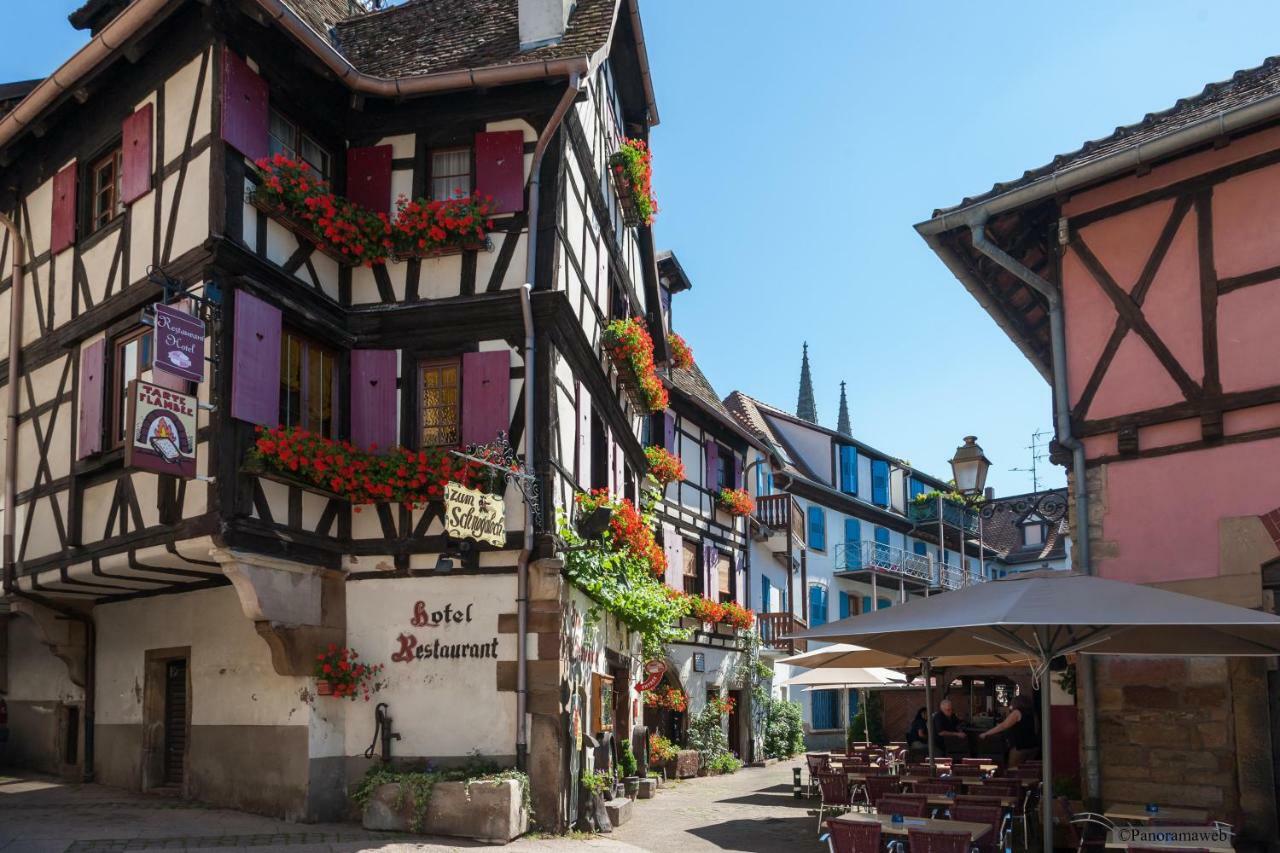 Hotel Restaurant Zum Schnogaloch Obernai Exterior foto